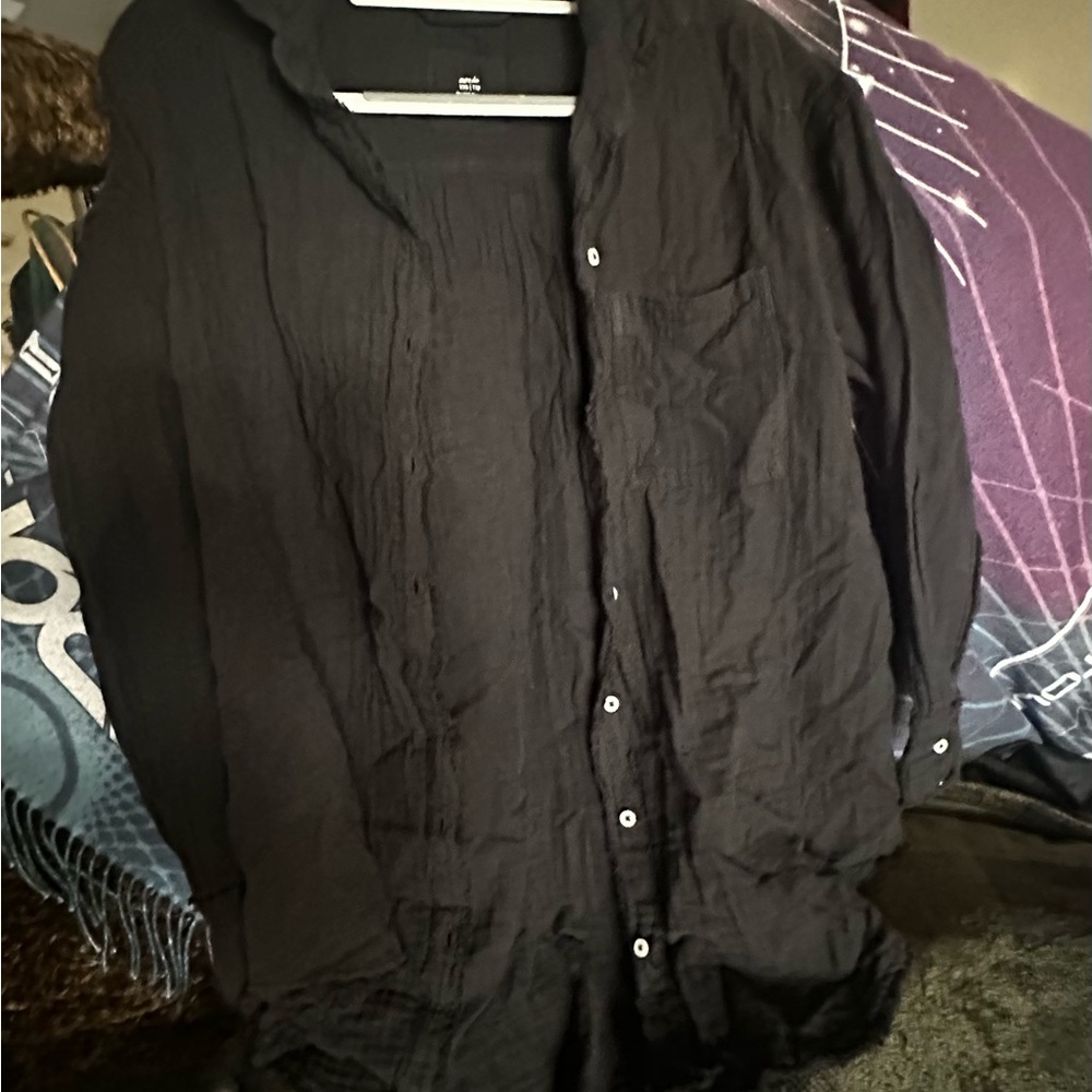 Aerie Button Up Oversized Summer Cardigan or Swim Coverup NWT